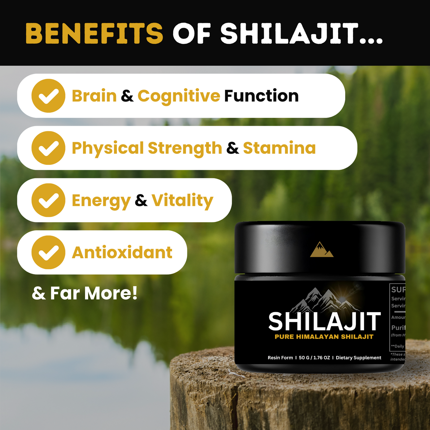 Shila™ - Pure Himalayan Shilajit